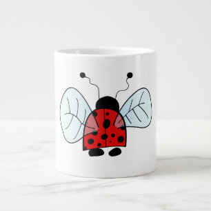 Lieve Lieveheersbeestje Illustratie Grote Koffiekop