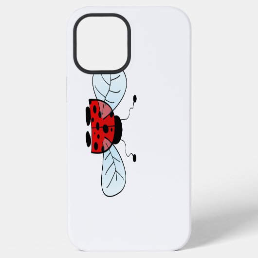 Lieve Lieveheersbeestje Illustratie iPhone Hoesje (Achterkant)