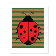 Lieve Lieveheersbeestje Illustratie | Kinderkamer