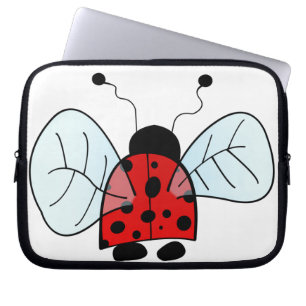 Lieve Lieveheersbeestje Illustratie Laptop Sleeve