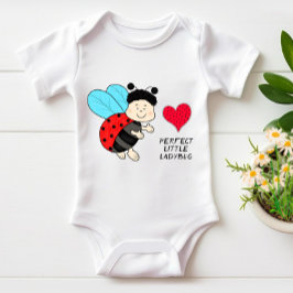 Lieve lieveheersbeestje jongen met hart romper