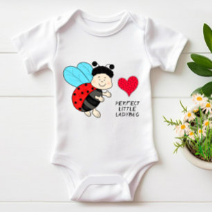 Lieve lieveheersbeestje jongen met hart romper