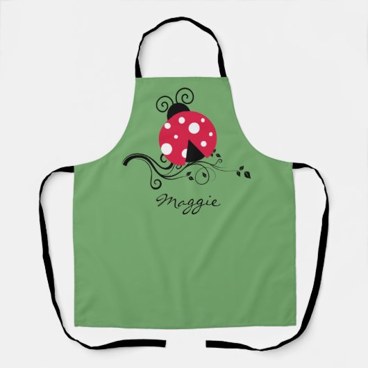 Lieve Lieveheersbeestje Keuken Schort (Voorkant)