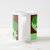 Lieve Lieveheersbeestje & Klavertje Vier Naam Grote Koffiekop (Achterkant)