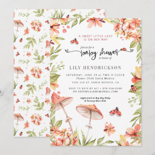Lieve Lieveheersbeestje Lente Baby Shower Uitnod Kaart