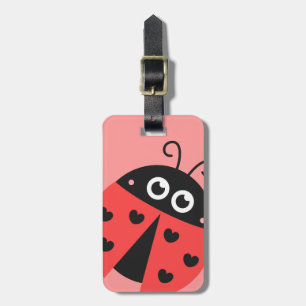 Lieve Lieveheersbeestje Meisjes Gepersonaliseerde Bagagelabel
