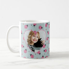 Lieve Lieveheersbeestje Patroon Aangepaste Foto &  Koffiemok