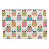 Lieve Lieveheersbeestje Patroon op Crème Kussensloop (Voorkant)