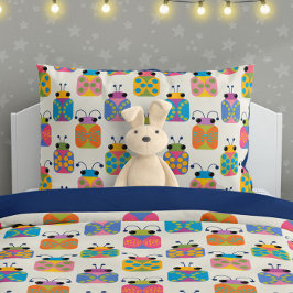 Lieve Lieveheersbeestje Patroon op Crème Kussensloop