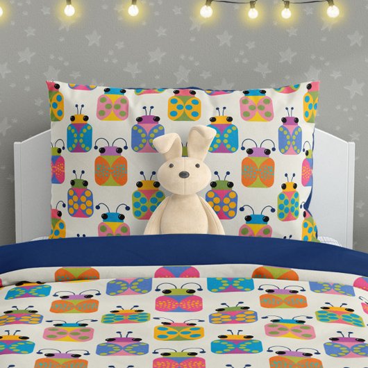 Lieve Lieveheersbeestje Patroon op Crème Kussensloop