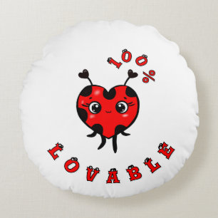 Lieve lieveheersbeestje rond kussen