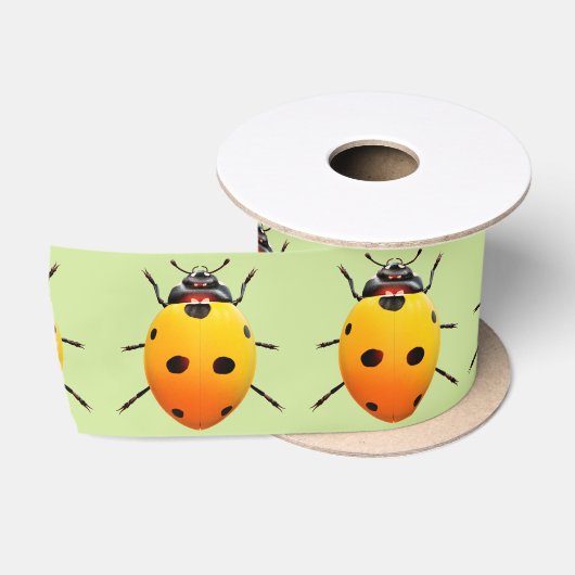 Lieve Lieveheersbeestje Satijnen Lint (Spoel)