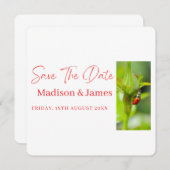 Lieve lieveheersbeestje Script Save the date uitno (Voorkant / Achterkant)