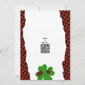 Lieve Lieveheersbeestje Traanrand 2de Verjaardagsf Kaart (Achterkant)