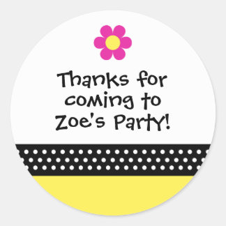 Lieve Lieveheersbeestje Verjaardagsfeest Favor Sti Ronde Sticker