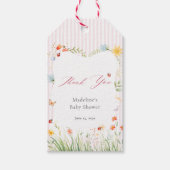Lieve Lieveheersbeestje Wildbloem Baby Shower Beda Cadeaulabel (Voorkant)