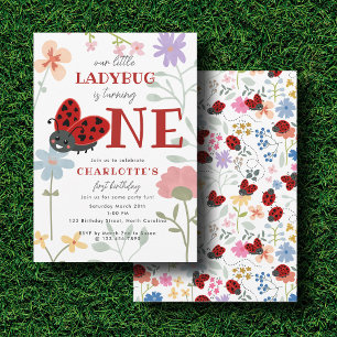 Lieve Lieveheersbeestjes Wilde Bloemen 1e Eerste V Kaart