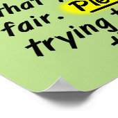 Lieve Life is niet eerlijk, stop alsjeblieft met g Poster (Hoek)