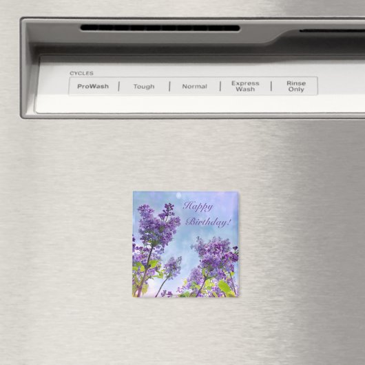 Lieve Lila Happy Birthday Magneet (Insitu (Vaatwasser))