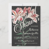 Lieve Lily Botanical Bridal Shower Invitations Kaart (Voorkant)