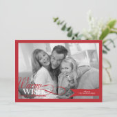 Lieve lint kerstmis/feestdag fotokaart feestdagenkaart (Staand voorkant)