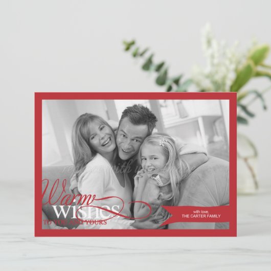 Lieve lint kerstmis/feestdag fotokaart feestdagenkaart (Staand voorkant)