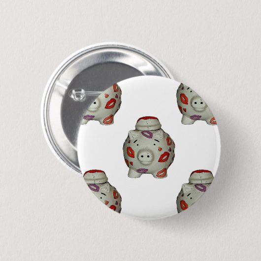 Lieve Lippenstift Varken Ronde Button 5,7 Cm (Voorkant /achterkant)