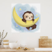 Lieve luiaard poster (Keuken)