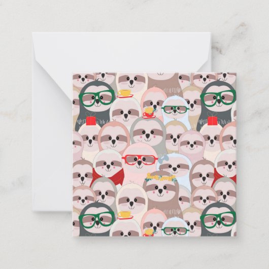 Lieve Luiaards Notitiekaartje (Voorkant)