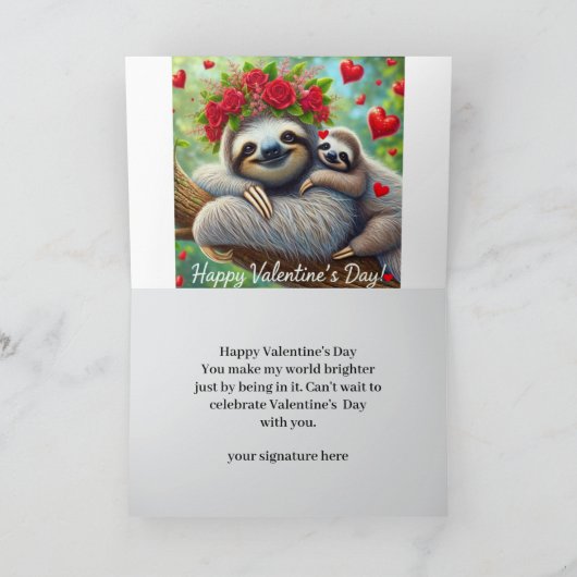 Lieve Luie Kinderen Valentijnsdag Feestdagen Kaart (Binnen)