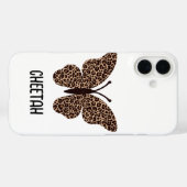 lieve luipaardprint vlinder Case-Mate iPhone case (Achterkant (horizontaal))