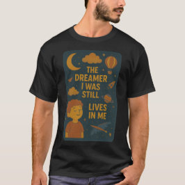 Lieve Maan Kind Kosmische Droom Illustratie T-shirt