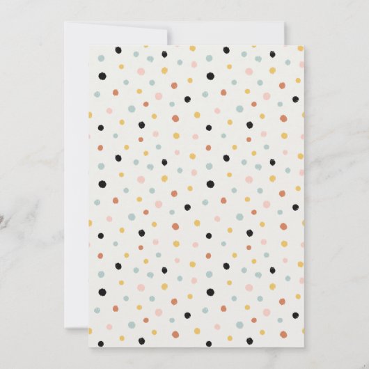 Lieve Maan Sterren Olifant Konijn Baby Aankondigin Bedankkaart (Achterkant)