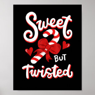 Lieve Maar Verdraaide Grappige Kerst Kerststok San Poster