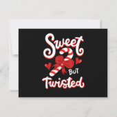 Lieve Maar Verdraaide Grappige Kerst Kerststok San Save The Date (Achterkant)