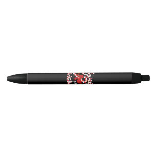 Lieve Maar Verdraaide Grappige Kerst Kerststok San Zwarte Inkt Pen