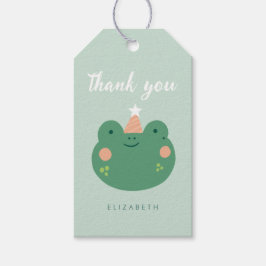 Lieve Magische Kikker Verjaardag  Cadeaulabel