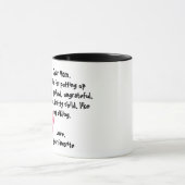 Lieve mam, bedankt om mijn zusje op te hangen mok (Midden)