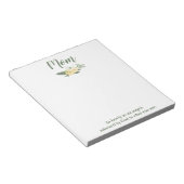 Lieve mam Floral Green en Beige Notitieblok (Schuin)