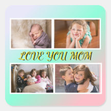 Lieve Mama 4-Foto Pastel Tributo
