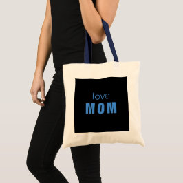 Lieve Mama Blauwe Baby Shower Boodschappentas Tote Bag