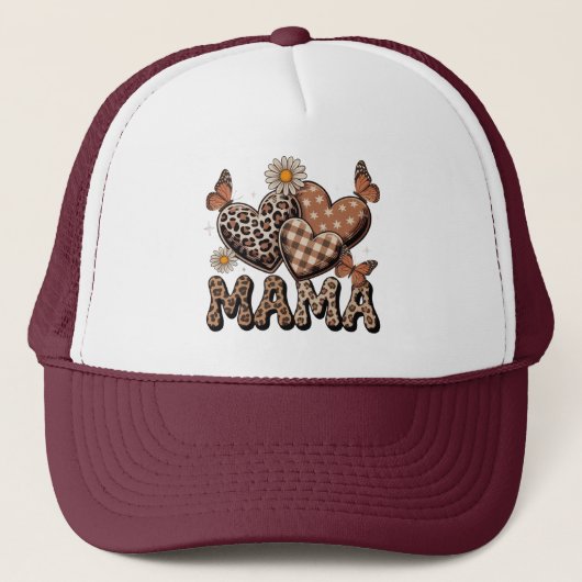 Lieve Mama Bloemen & Cheetah Trucker Pet (Voorkant)