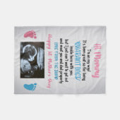 Lieve mama deken van Bump Ik ben op weg deken (Voorkant (Horizontaal))