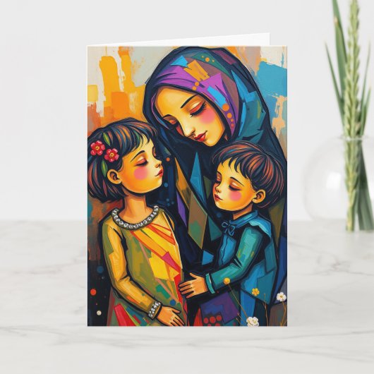 Lieve mama, dochter en zoon | Moederdag Kaart (Voorkant)