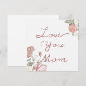 Lieve Mama Feestdagenkaart (Voorkant / Achterkant)