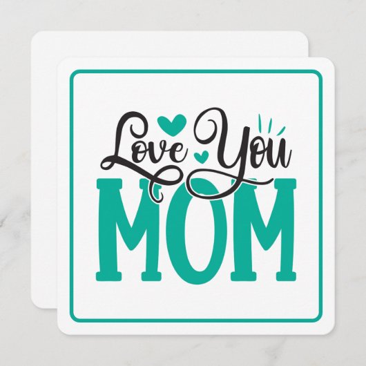 Lieve Mama Feestdagenkaart (Voorkant / Achterkant)