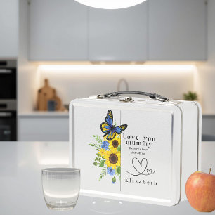 Lieve Mama Gepersonaliseerde Bloem Metalen Lunchbo