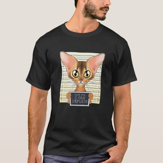 Lieve mama, ik kan uitleggen dat ik Abyssiniaanse  T-shirt (Voorkant)