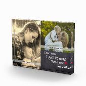 "Lieve mama, ik snap het nu, dank je wel" - Person Fotoblokken (Rechts)