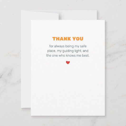 Lieve mama Moederdag platte wenskaart Kaart (Achterkant)